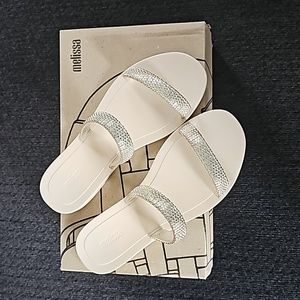 MELISSA Beige Glitz Slipper